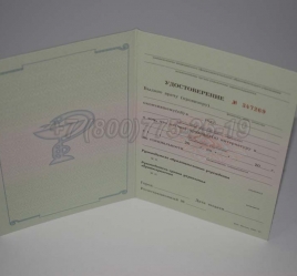 Удостоверение Интернатуры 2011г в Старом Осколе
